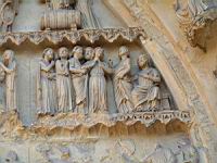 Reims - Cathedrale - Porche nord, Portail des Saints (05)